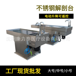 单排风负压小动物解剖台可遥控电动升降 畜牧场大动物尸体解刨台