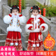 汉服女童冬季 女孩过新年马面裙秋冬款 儿童拜年服国风唐装 2026新款