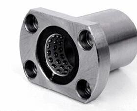 LBHC6 8 10 12 20对边法兰旋转线性滚珠衬套LBHCW6 8 10 1216镀镍