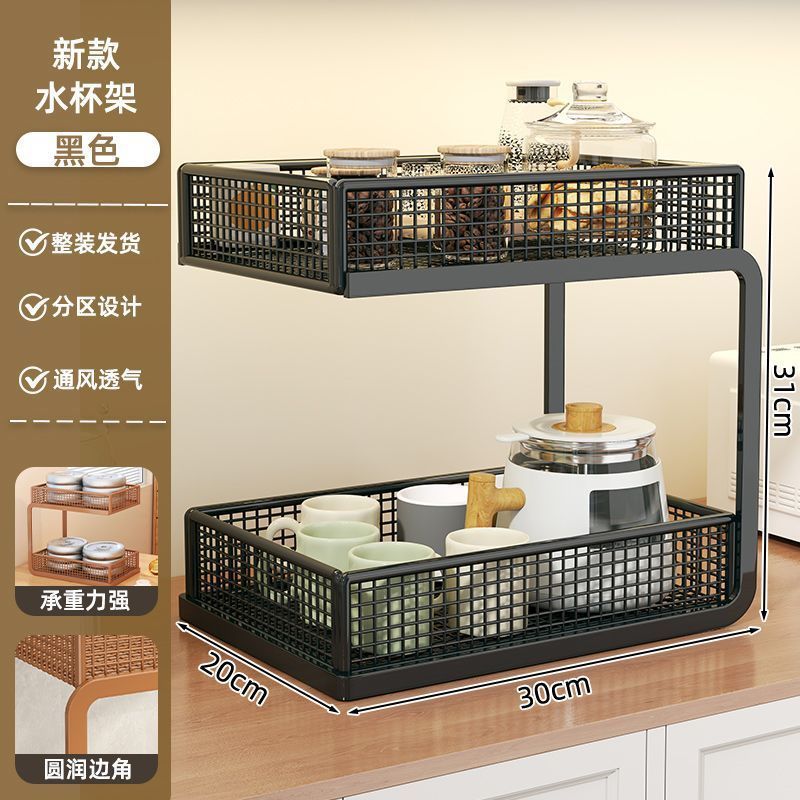 桌面餐桌置物架橱柜零食