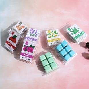 花型植物精油香薰蜡烛蜡块节日婚庆用品礼盒大豆蜡香味蜡直供