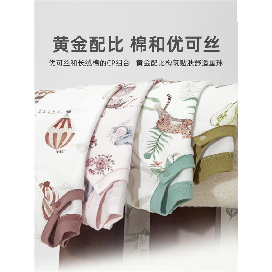 婴儿睡衣春秋睡裙优可丝