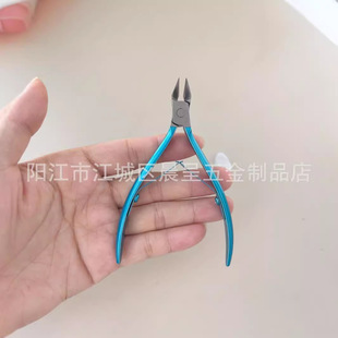 甲沟鹰嘴专用倒刺死皮尖嘴斜口指甲硬甲脚趾直角不锈钢美甲工字剪
