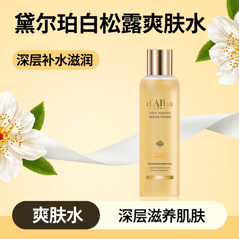 d'Alba韩国黛尔珀白松露维他焕彩爽肤水女深层补水滋润肌肤180ml
