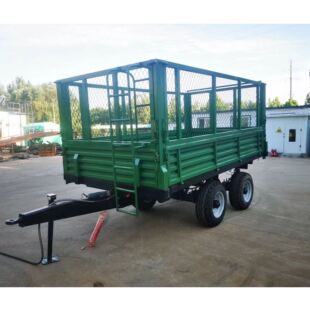 拖拉机挂斗拖车农用拖车牧草运输车自卸两轮四轮拉粮食青储货箱