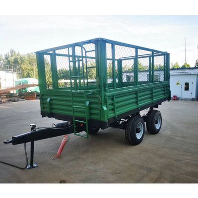 拖拉机挂斗拖车农用拖车牧草运输车自卸两轮四轮拉粮食青储货箱