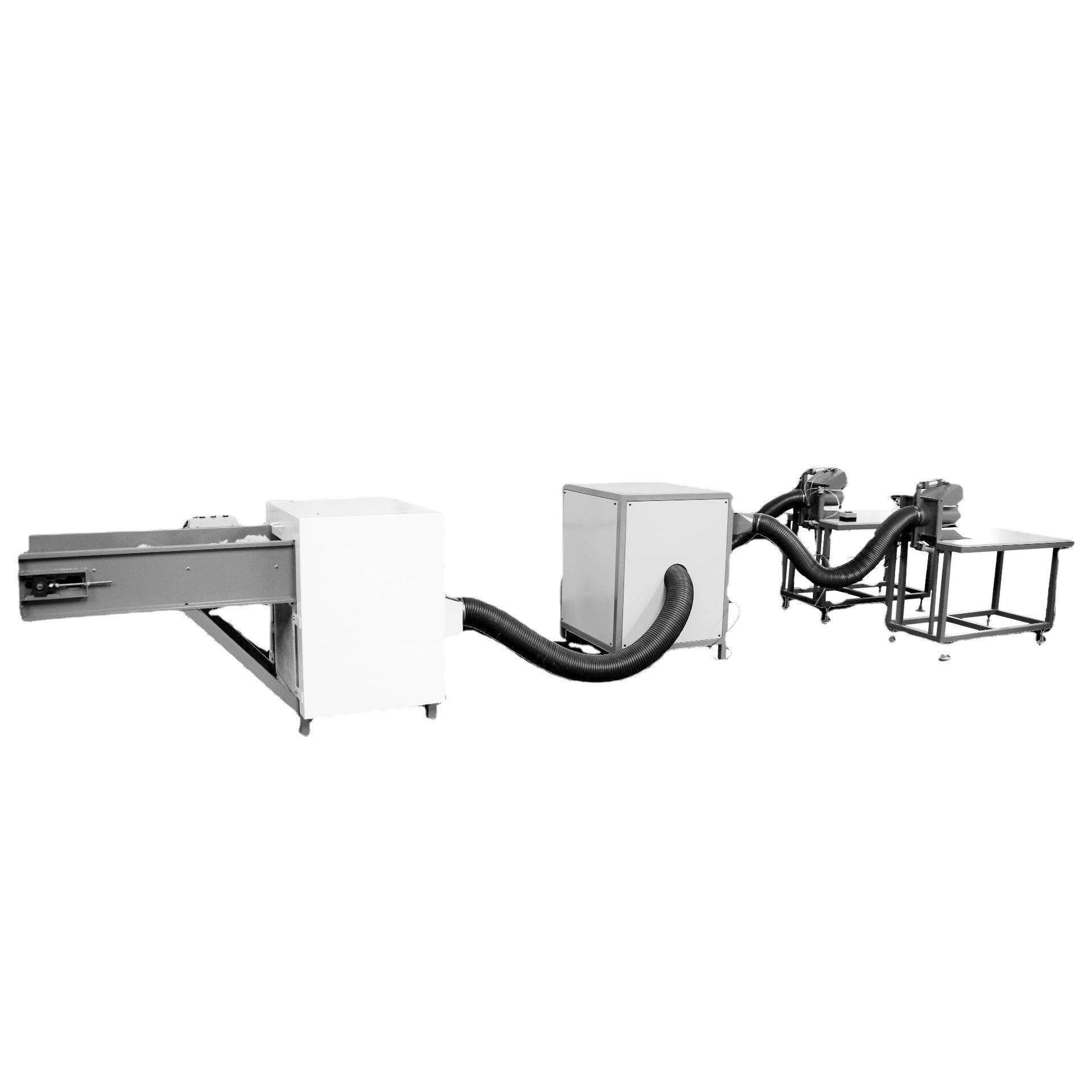 双口定量填充机沙发靠垫大口充包机充抱枕头芯大公仔棉充棉机厂家