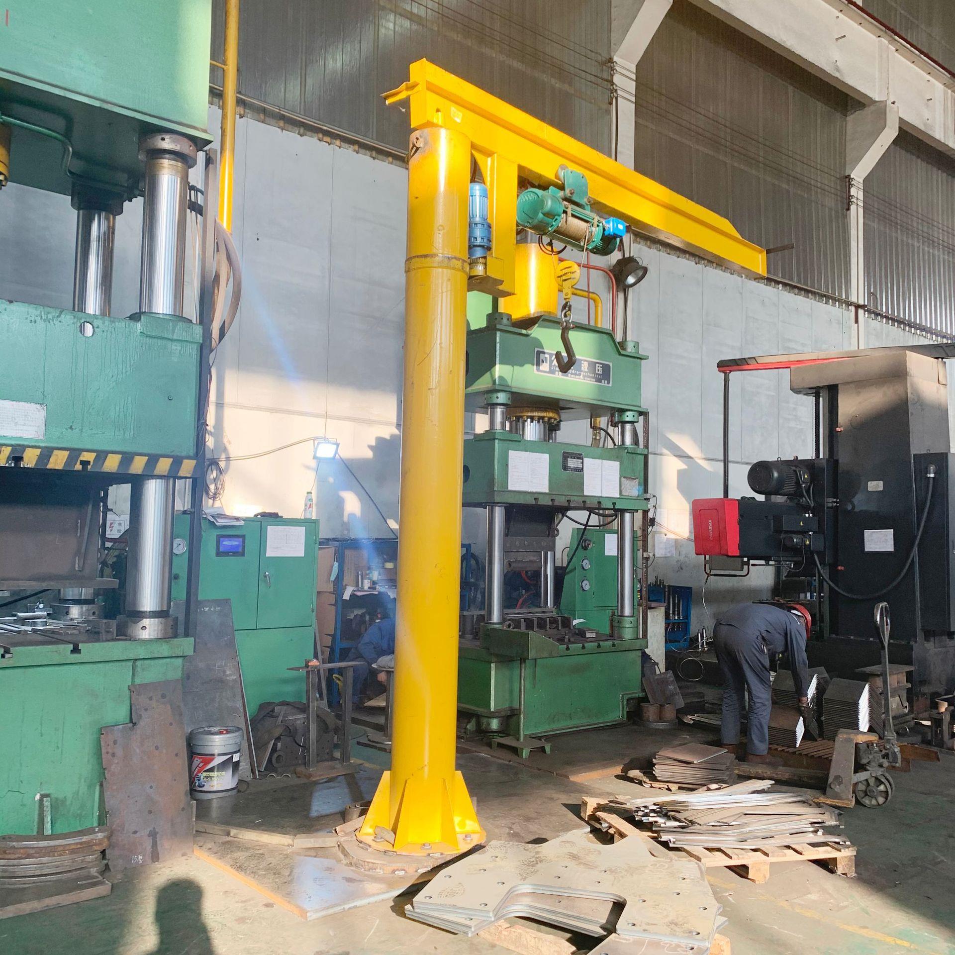 控2吨悬臂吊电动3遥60度旋转立柱式单吊起重机325轻小型室内摇臂