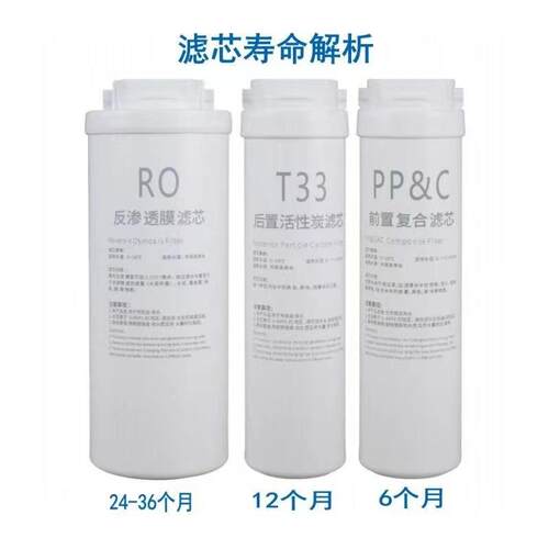CY-01净水器滤60加仑滤芯PPC前置复合滤芯T3后置活性炭RO反渗30透