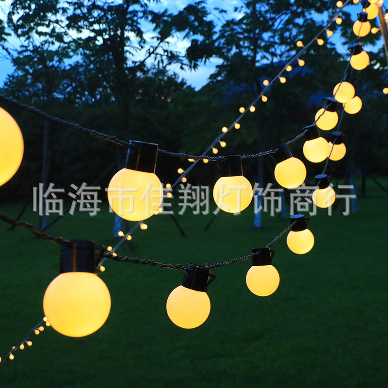 户外灯串LED圆球灯彩露营