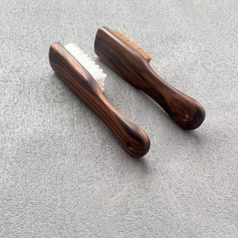 便携文玩刷子棋盘格软硬