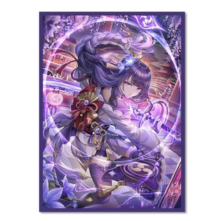 60张原神 雷电将军 游戏卡套适用于宝可梦卡牌和万智牌