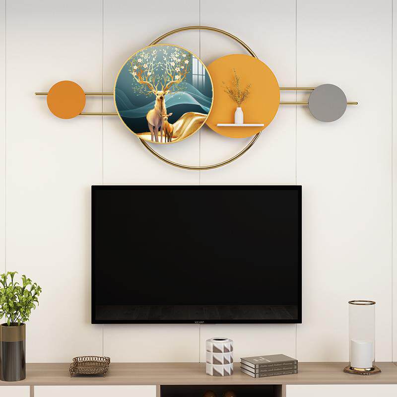 创意电视背景墙装饰画轻奢简约餐厅墙面背景壁画轻奢客厅背景挂画