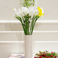 PU lớn tay-cảm giác mô phỏng calla Lily silicone calla Lily bảng hiển thị hoa hoa giả trang trí đồ trang trí Bắc Âu đám cưới hoa lan giả giả hạc asa