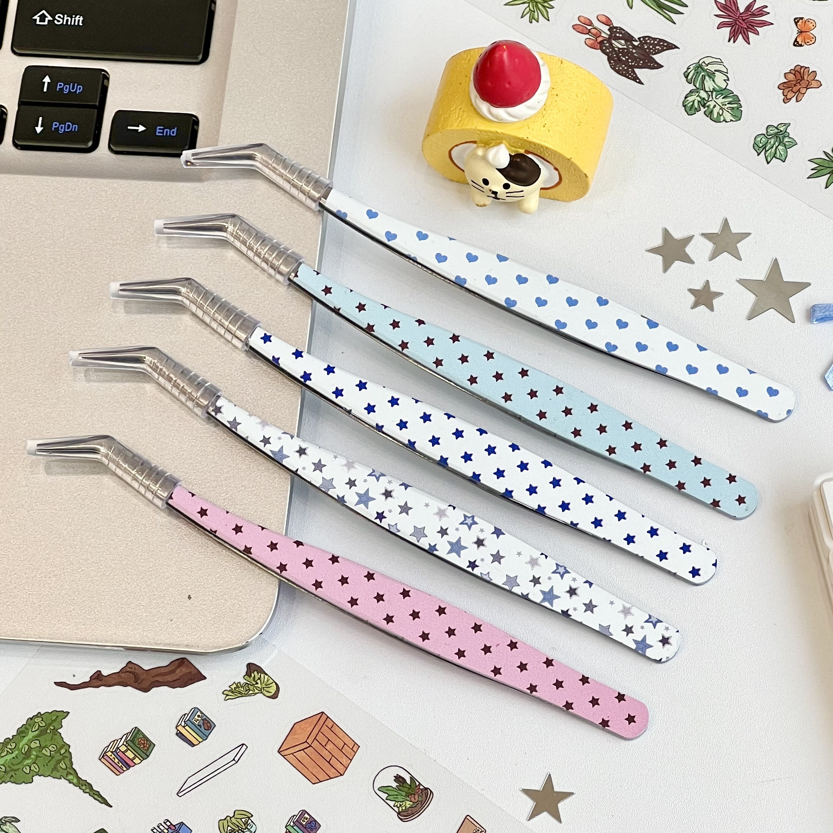 韩系ins风彩色波点镊子手工DIY文创工具夹子多色精致小巧金羽夹子,居家布艺,镊子,淘宝优惠券,粉丝福利购,淘宝优惠卷