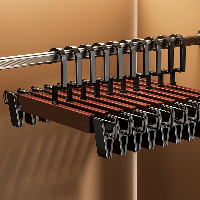 复古裤架家用无痕带夹子