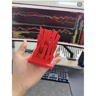 股票手机支架涨停红色创意造型趣味桌面摆件用品股民解压装饰