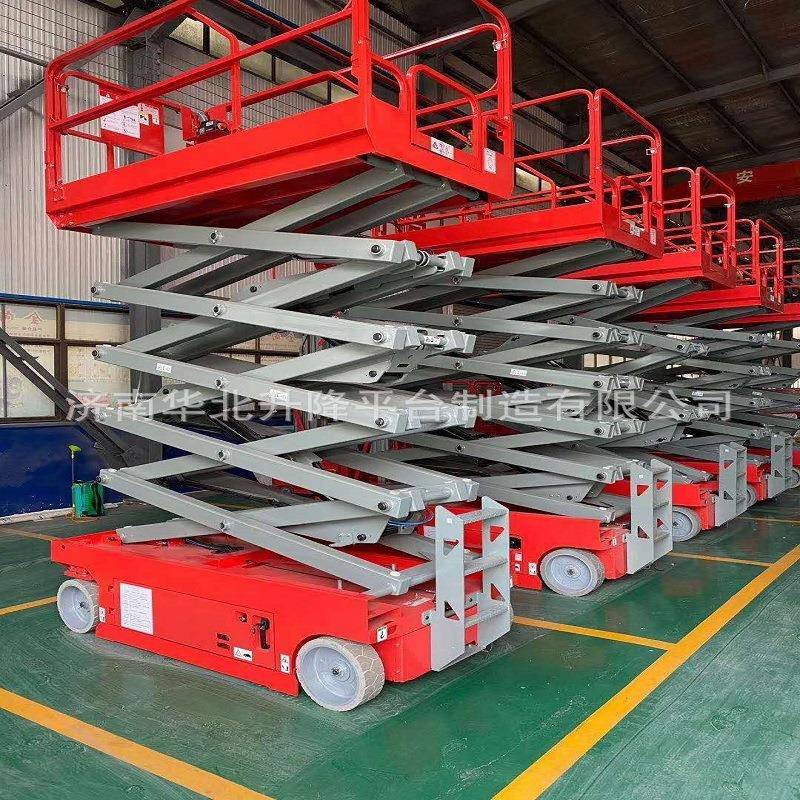 现货供应6/8/10/12米移动剪叉式升降平台小型液压电动升降机厂家
