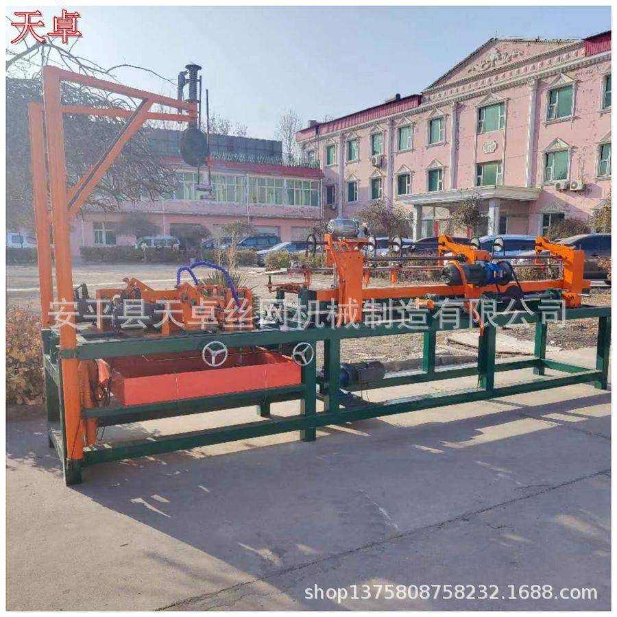 铁丝编织支护勾花网设备天卓多种规格网孔铁丝网生产机设计生产