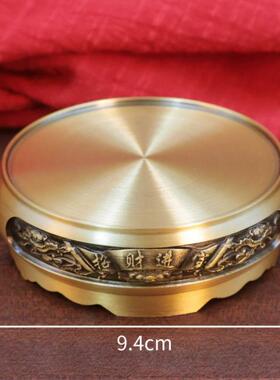 黄铜底座摆件香炉铜米缸文昌塔葫芦底托莲花貔貅荷花仿古工艺品