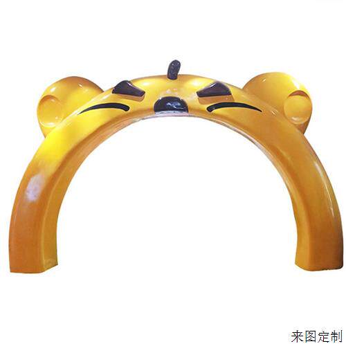 主题游乐园卡通动物玻璃钢雕塑大型游乐园动物园景观装饰门头