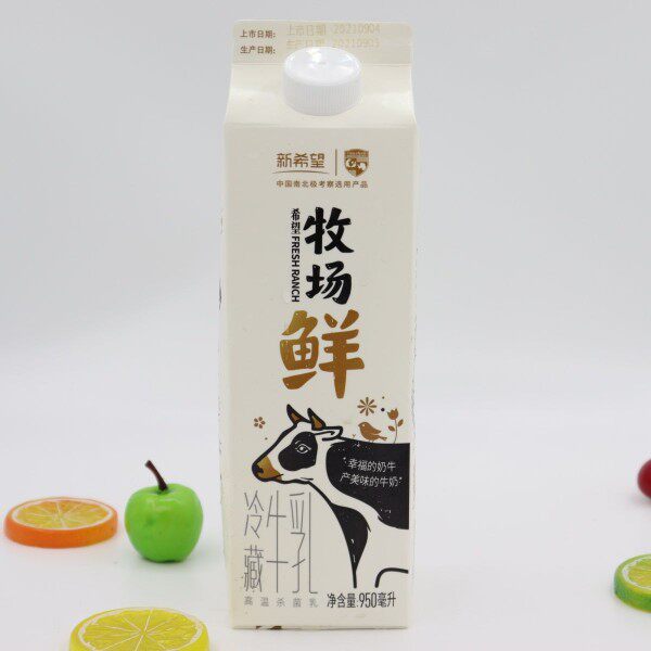 奶多多新日期新希望牧场鲜牛奶同城配送早餐纯牛奶950毫升2盒装