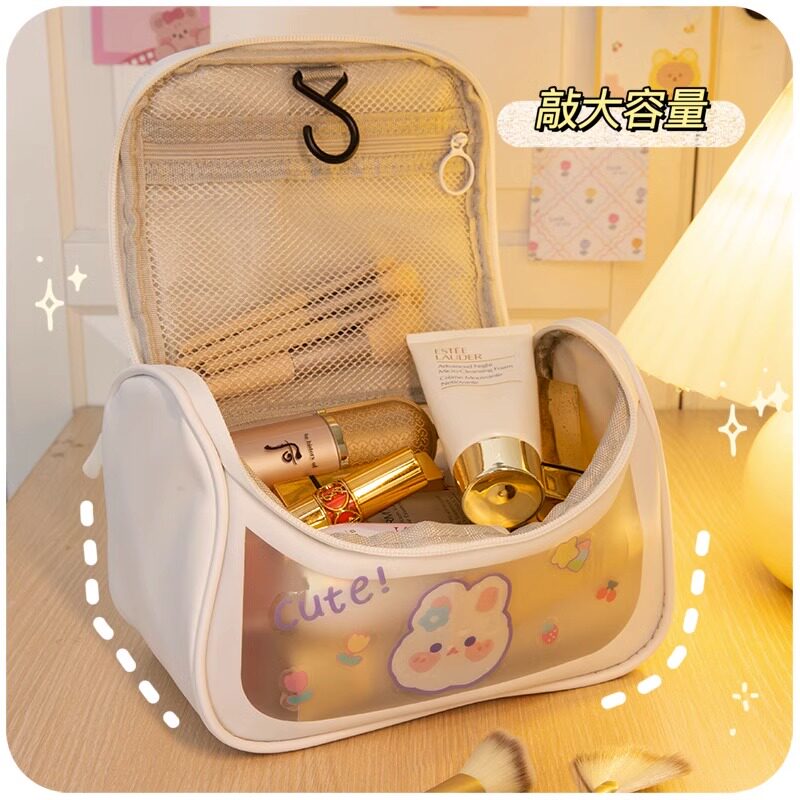 大容量化妆包少女2023新款便携式化妆品收纳包防水外出旅行洗漱包