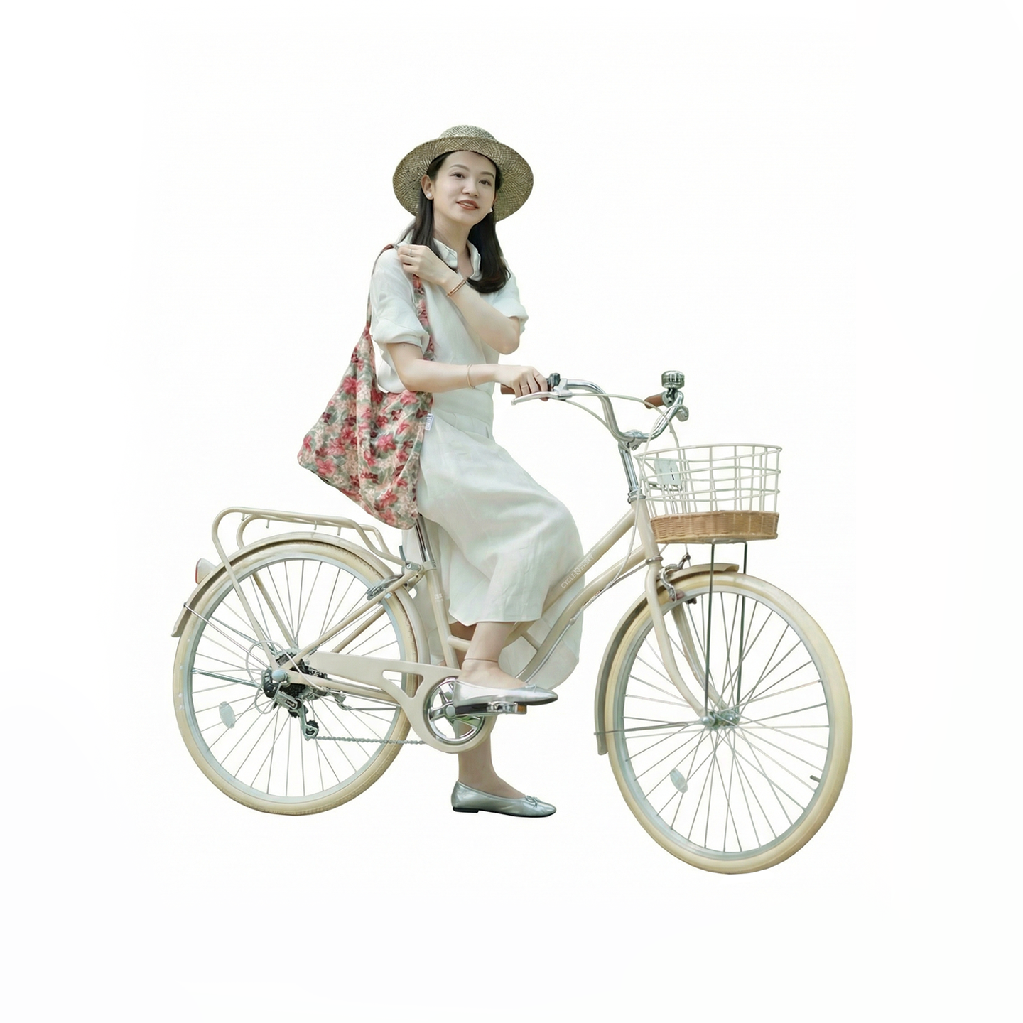 自行车女士成人女款女式成年款城市通勤上班代步复古式带车筐普通,自行车/骑行装备/零配件,青少年学生车,淘宝优惠券,粉丝福利购,淘宝优惠卷