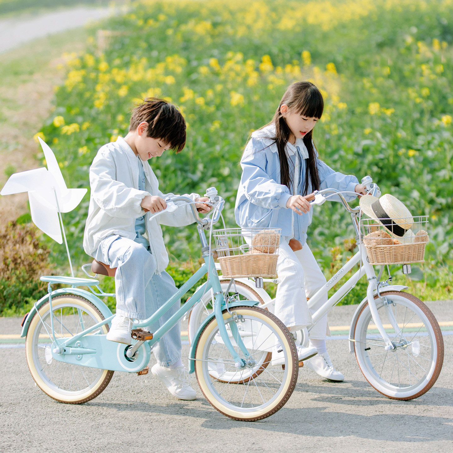 纽斯加儿童用自行车3到6岁骑行车三岁小型小朋友小童小孩子公主款