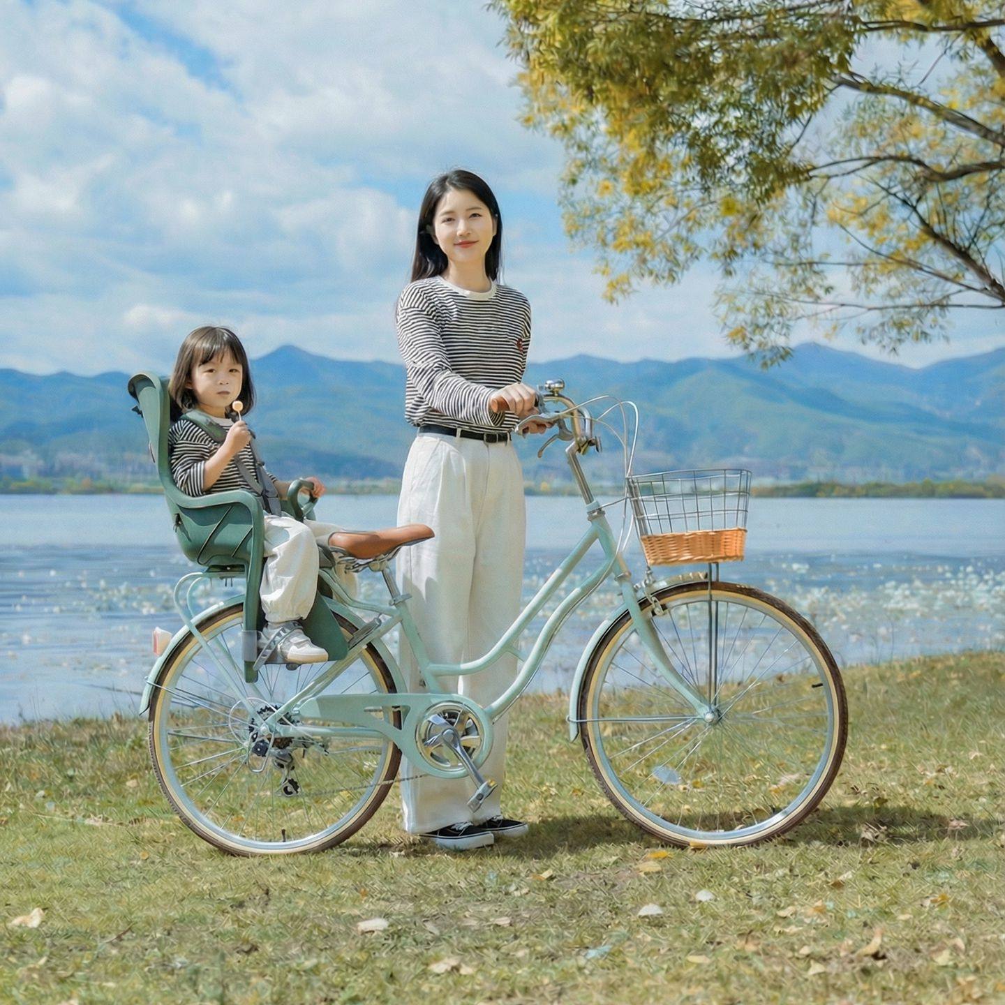 纽斯加自行车可载小孩母子车亲子带娃成人接送孩子双人单车座椅,自行车/骑行装备/零配件,母子车/亲子车,淘宝优惠券,粉丝福利购,淘宝优惠卷