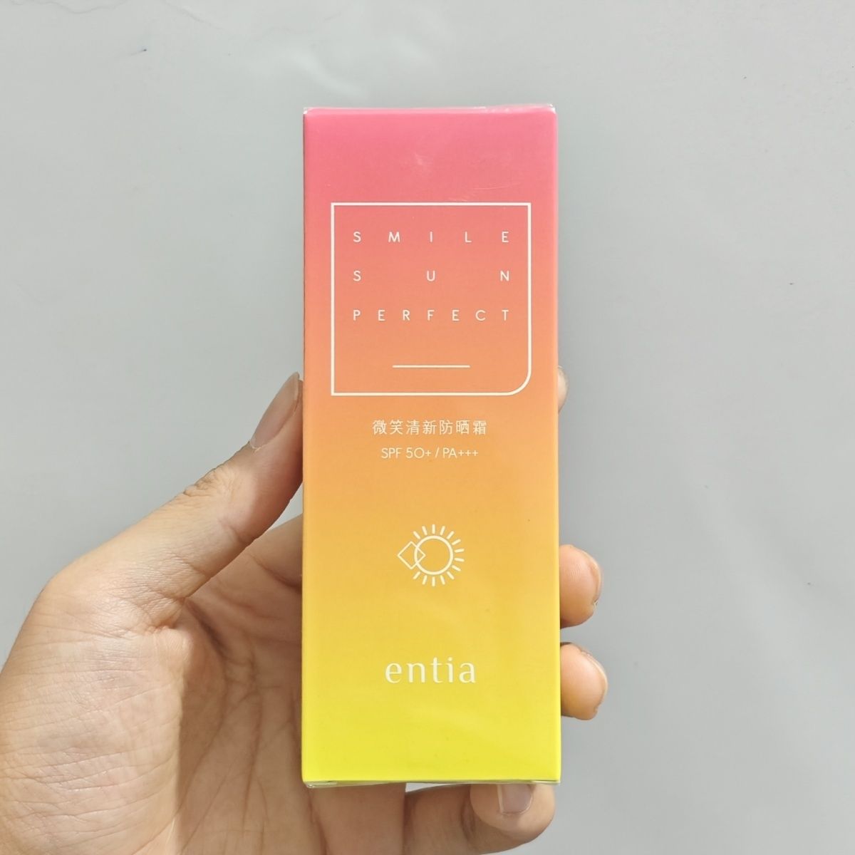 entia恩沙微笑清新防晒霜50ml乳液防水防紫外线SPF50pa+++