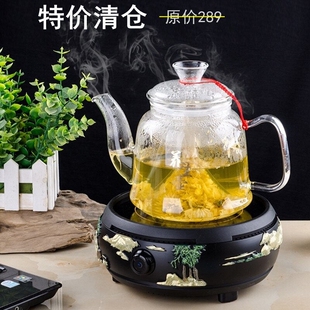 洛洋茶艺电陶炉迷你铁壶煮茶器静烧水泡茶音小型电磁炉红外陶瓷壶