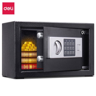 得力（deli）16654电子密码保管箱隐藏式可入墙防盗保险柜家用小