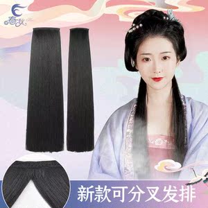 春秋假发升级款曲曲发排不易打结玉米须后披发片盘发挽发造型发排