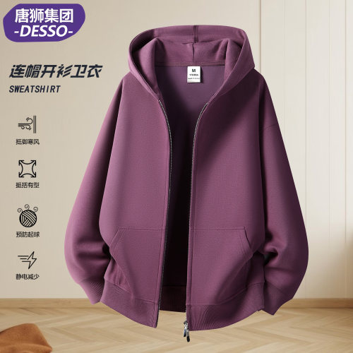 唐狮DESSO男士连帽拉链卫衣