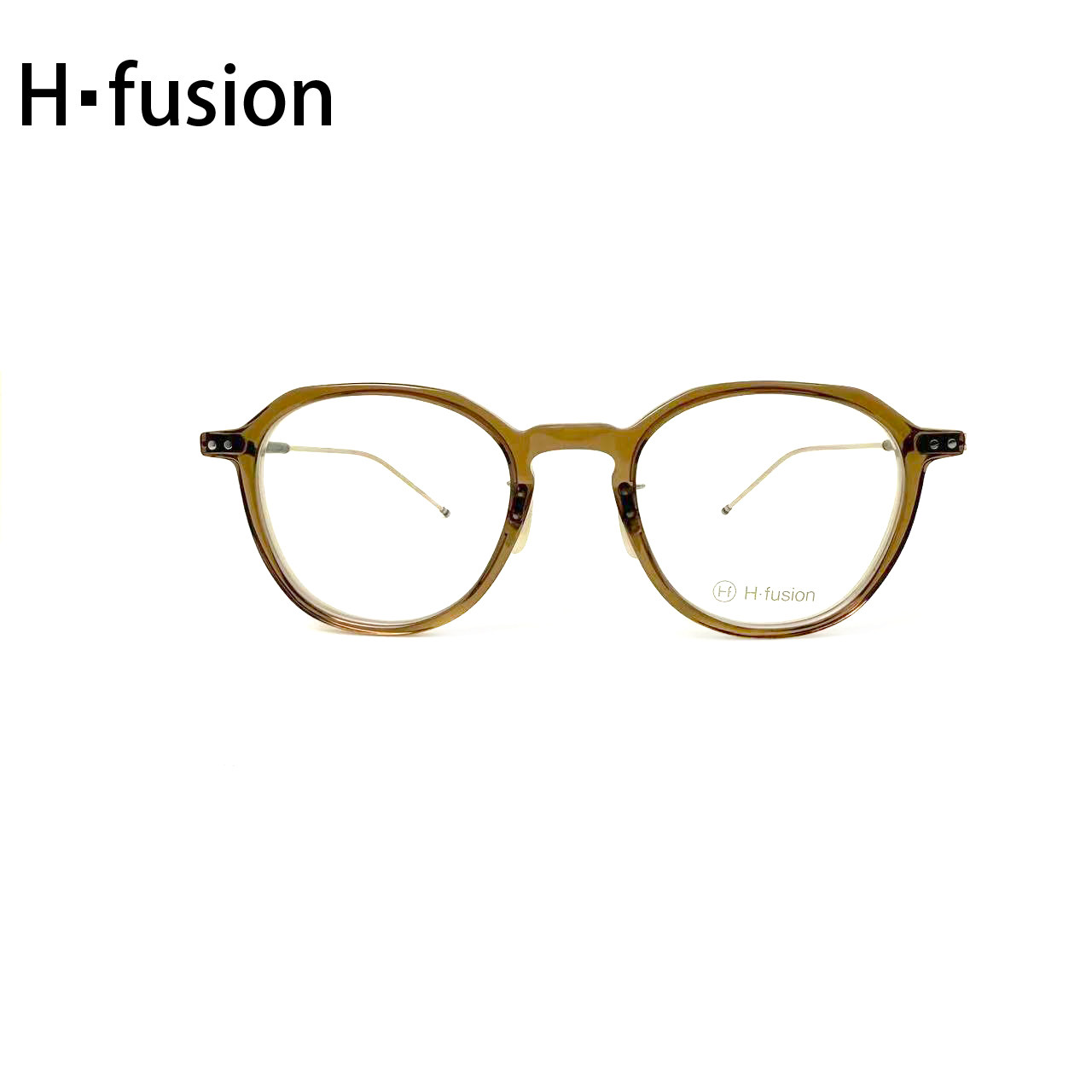 H-FUSION眼镜HF-139日本手工镜框板材钛合金复古文艺近视眼镜