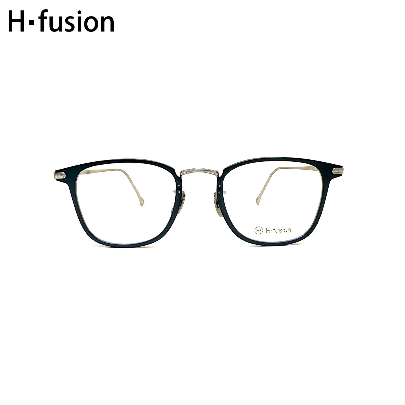 H-FUSION眼镜HF-503日本手工镜框板材钛合金复古文艺圆框近视眼镜