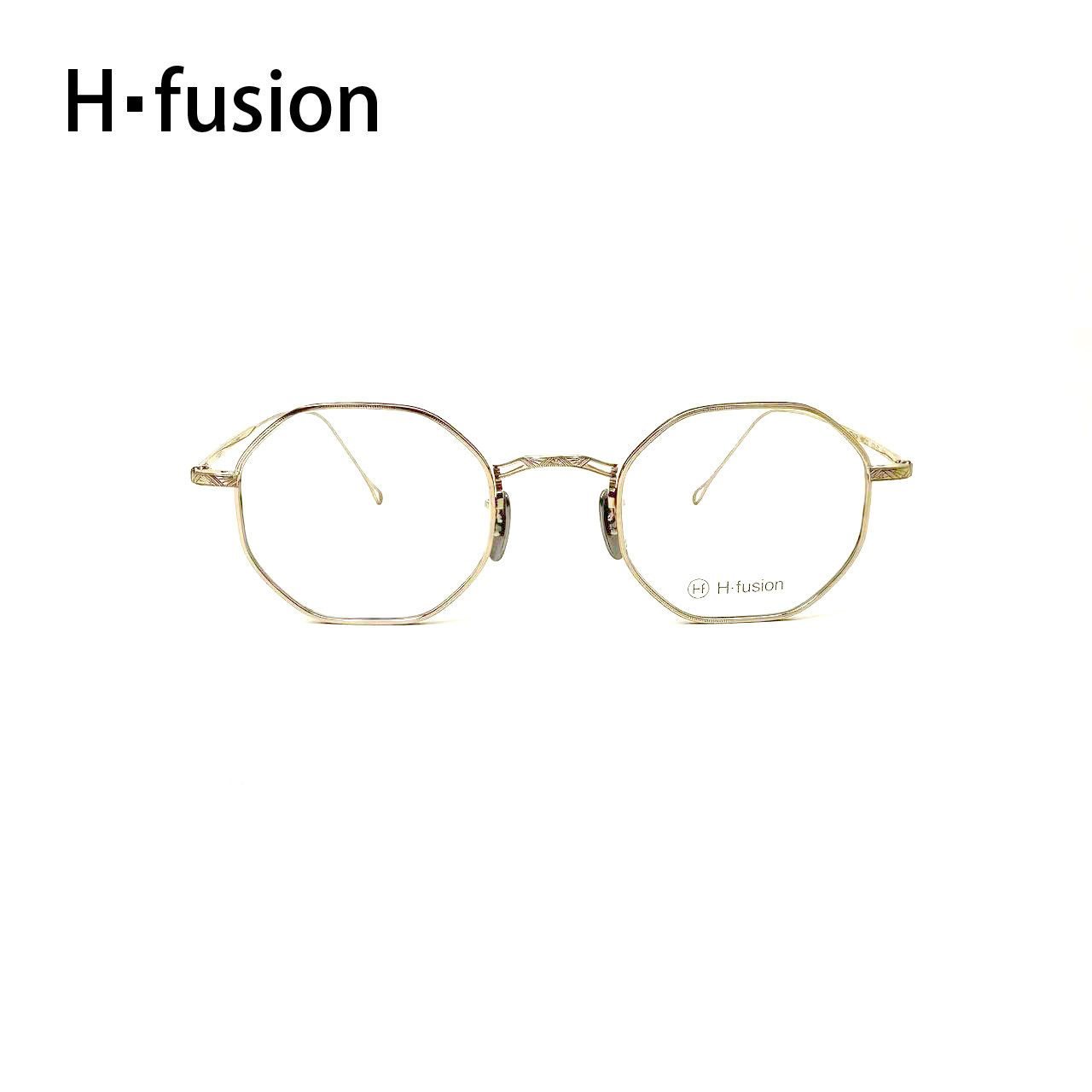 H-FUSION眼镜HF-516日本手工镜框板材钛合金复古文艺圆框近视眼镜