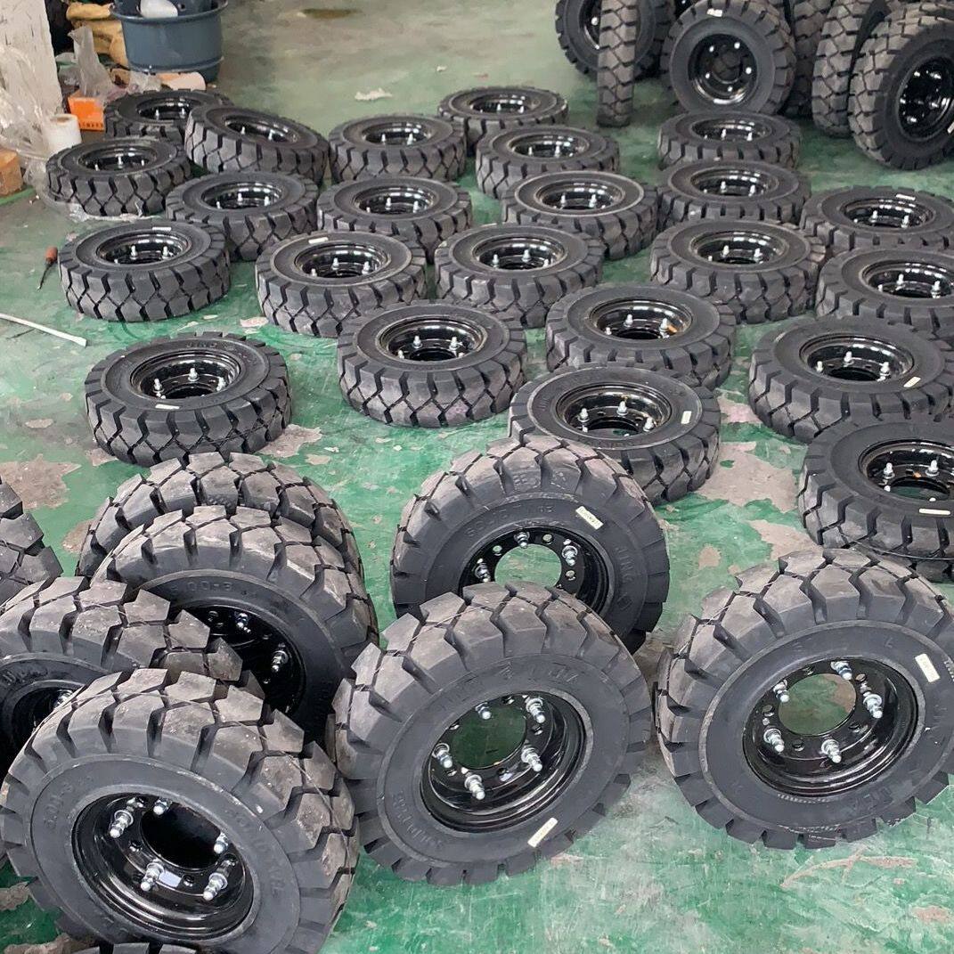 正新叉车实心轮胎合力杭州3/3.5吨后轮650-10前轮28x9-15充气轮胎