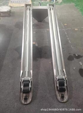 力长加厚锈钢托盘搬加运车手动液压搬钧不运叉车实载吨叉长1MWJ.8