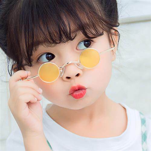 新款儿童造型小小眼镜男孩女孩街拍潮镜小孩舞台装饰墨镜宝宝眼镜