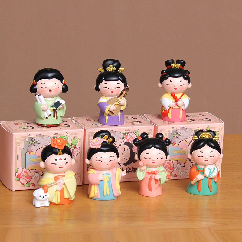 唐仕女摆件古风女孩桌面装饰陕西西安文创洛阳纪念品女生毕业礼物,家居饰品,桌面摆件,淘宝优惠券,粉丝福利购,淘宝优惠卷