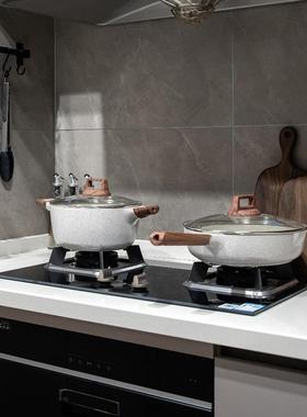 软装样板间厨房摆件组合不锈钢汤锅橱柜展厅衣帽间装饰品