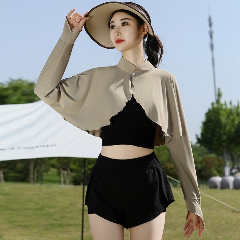 茉寻鸟披肩防晒衣女夏季防紫外线2026新款电动车开车遮阳斗篷罩衫图片