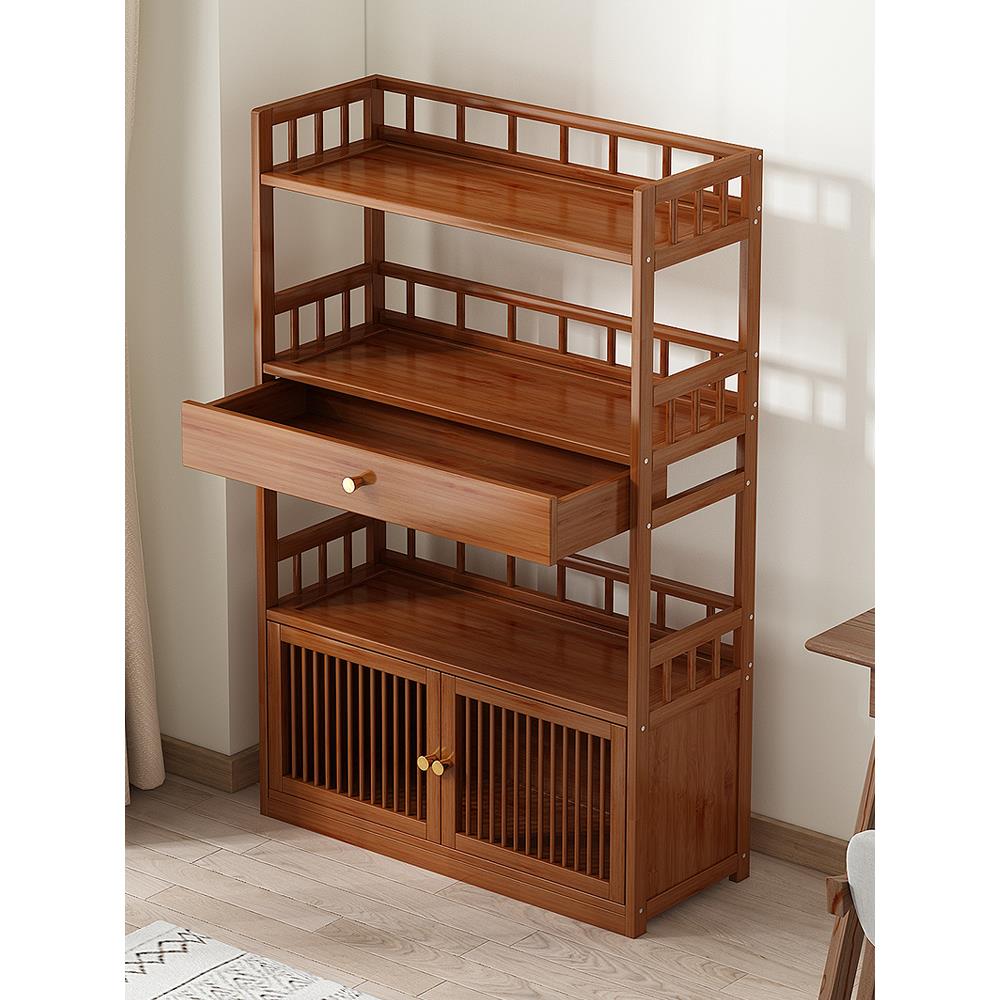 书架落地置物架客厅收纳架家用展示架简易书柜中式博古架玄关隔断