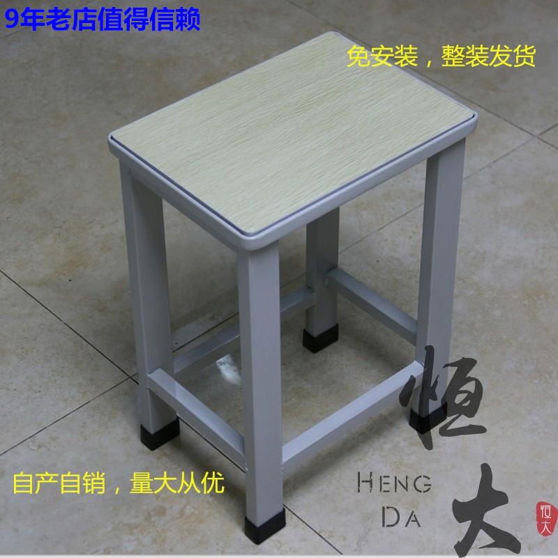 车间流水线软包座工作凳钢结构学校快餐桌方凳防静电工作凳子工厂