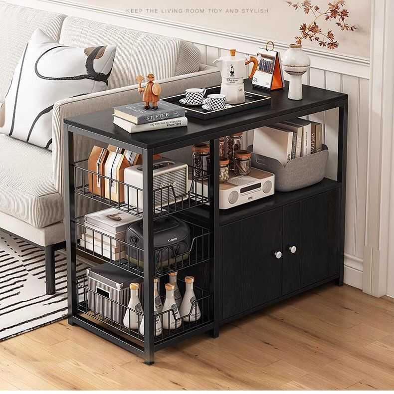 沙发边柜侧边柜简约现代茶几小桌子边几置物架客家用厅茶水柜茶桌