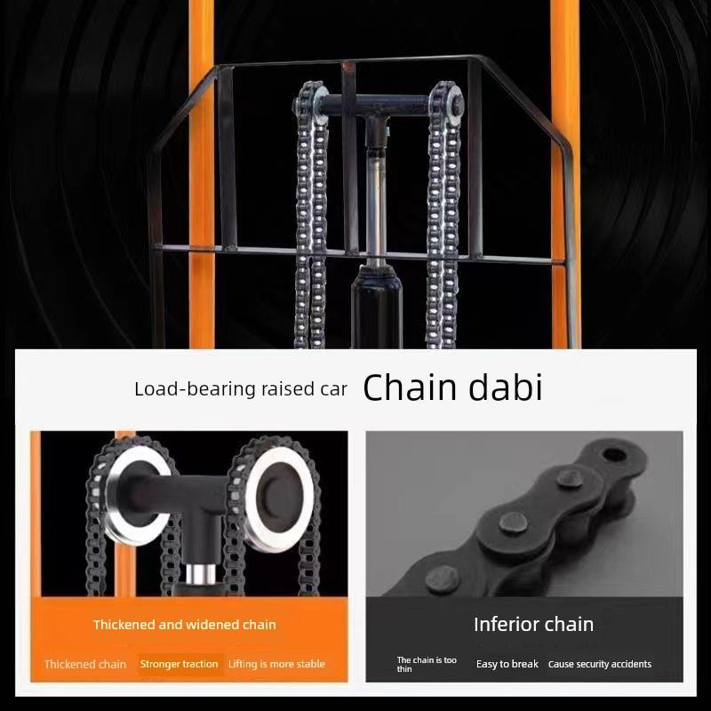 液压升降搬运车手动液压微型叉车小型搬运升降平台装卸堆垛车家用