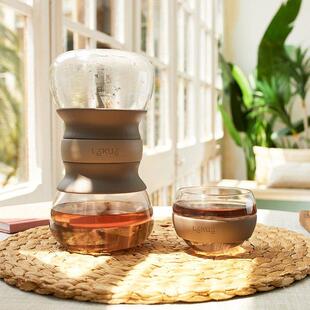 皇啡联名LEKUE 沙漏茶壶茶水分离玻璃杯家用泡茶器花果茶冲茶壶具