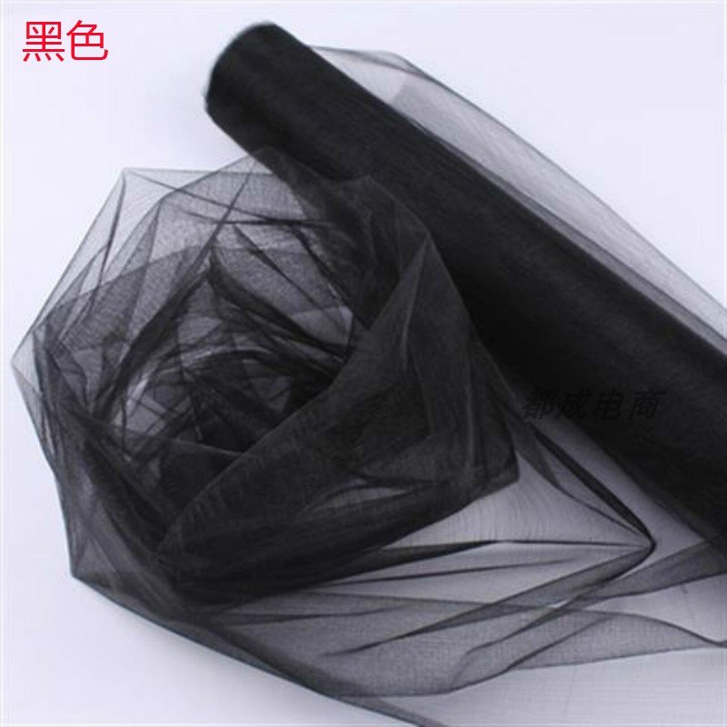 黑纱都盛仙女纱鲜花纱花束纱